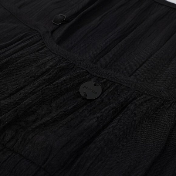 prAna Fernie Wide Leg Jumpsuit Black - Size Large - Picture 5 of 8